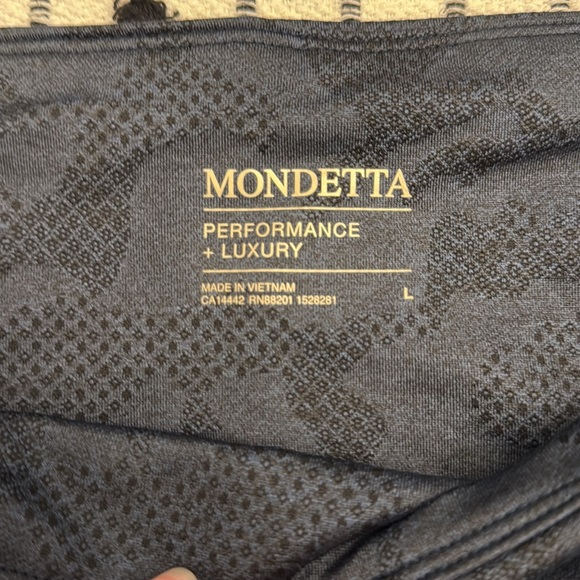 NWT Mondetta Charcoal Patterned Leggings - Picture 2 of 4